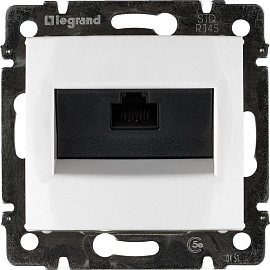 Розетка RJ45 компьютерная Valena скрытой установки IP20 UTP cat. 5е с захватами белый 774230 Legrand Розетка RJ45 компьютерная Valena скрытой установки IP20 UTP cat. 5е с захватами белый 774230 Legrand