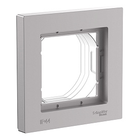 Рамка 1-постовая IP44, AQUA АЛЮМИНИЙ ATLASDESIGN ATN440301 Systeme Electric Рамка 1-постовая IP44, AQUA АЛЮМИНИЙ ATLASDESIGN ATN440301 Systeme Electric