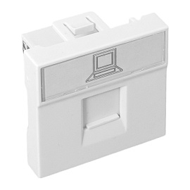 Розетка RJ45 кат. 5e, 2 модуля EKF Розетка RJ45 кат. 5e, 2 модуля EKF