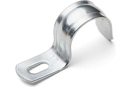 Скоба металлическая оцинкованная однолапковая СМО 19-20 мм. Fortisflex 49120 Скоба металлическая оцинкованная однолапковая СМО 19-20 мм. Fortisflex 49120