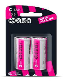 Батарейка (элемент питания) LR14 C Super Alkaline BL-2 ФАZА Батарейка (элемент питания) LR14 C Super Alkaline BL-2 ФАZА