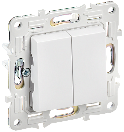 Выключатель 2-клавишный перекрестный 10А SK-V06W арктический белый SKANDY SK-V23-0-10-K01 IEK Выключатель 2-клавишный перекрестный 10А SK-V06W арктический белый SKANDY SK-V23-0-10-K01 IEK