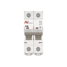 Выключатель автоматический 40А 2П двухполюсный C 6kA AV-6 AVERES mcb6-2-40C-av EKF Выключатель автоматический 40А 2П двухполюсный C 6kA AV-6 AVERES mcb6-2-40C-av EKF