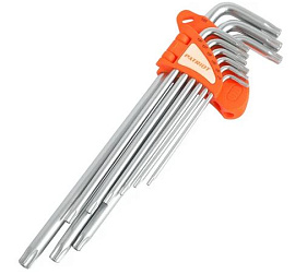 Набор ключей PATRIOT SKТ-9EL, TORX, экстра длинные, T10-T50, CRV, 9 шт 350002005 PATRIOT Набор ключей PATRIOT SKТ-9EL, TORX, экстра длинные, T10-T50, CRV, 9 шт 350002005 PATRIOT
