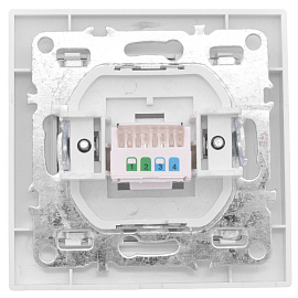 Розетка RJ45 компьютерная Минск скрытой установки в сборе белый ERK01-035-10 EKF Розетка RJ45 компьютерная Минск скрытой установки в сборе белый ERK01-035-10 EKF
