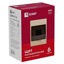 Бокс пластиковый ЩРН-П- 6 IP41 навесной PROxima светлое дерево pb40-n-6-light EKF Бокс пластиковый ЩРН-П- 6 IP41 навесной PROxima светлое дерево pb40-n-6-light EKF