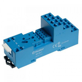 Розетка с безвинтовыми клеммами (пружинный зажим) для реле 55.32, 55.34, таймера 85.02, 85.04 применяются модули 99.02 в комплекте Клипса пластиковая 094.91.3 версия: синий цвет 9454SPA / 94.54SPA Finder Розетка с безвинтовыми клеммами (пружинный зажим) для реле 55.32, 55.34, таймера 85.02, 85.04 применяются модули 99.02 в комплекте Клипса пластиковая 094.91.3 версия: синий цвет 9454SPA / 94.54SPA Finder