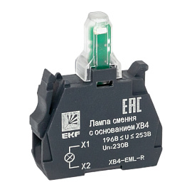 Лампа сменная c основанием XB4 красная 230В PROxima XB4-EML-R EKF Лампа сменная c основанием XB4 красная 230В PROxima XB4-EML-R EKF