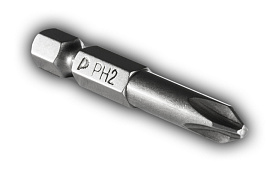 Бита магнитная для шуруповерта "Профи" PH-2х50мм (2шт), блистер ПРАКТИКА 035-714 Бита магнитная для шуруповерта "Профи" PH-2х50мм (2шт), блистер ПРАКТИКА 035-714