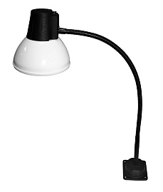 Светильник НКП 03-60-026-03  (Алькор) станочный, 60Вт, без лампы, ЛОН, Е27, на флексе 545 мм (белый) Светильник НКП 03-60-026-03  (Алькор) станочный, 60Вт, без лампы, ЛОН, Е27, на флексе 545 мм (белый)