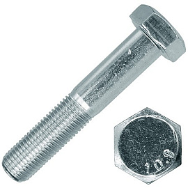 Болт неполная резьба DIN931 М24х90 цинк Болт неполная резьба DIN931 М24х90 цинк