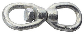 Вертлюг петля-петля 10 мм цинк Вертлюг петля-петля 10 мм цинк