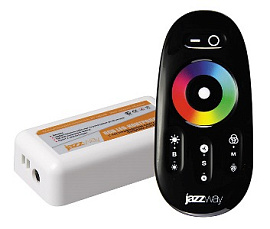 Контроллер RGB для светодиодной ленты PRC-4000RF 12/24В 216/432Вт BL черный.1019295 Jazzway Контроллер RGB для светодиодной ленты PRC-4000RF 12/24В 216/432Вт BL черный.1019295 Jazzway