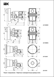 Кнопка управления LAY5-BS542 "Грибок" аварийная с фиксацией поворотная BBG90-BS-K04 IEK Кнопка управления LAY5-BS542 "Грибок" аварийная с фиксацией поворотная BBG90-BS-K04 IEK