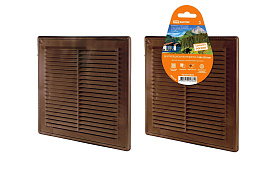 Решетка вентиляционная разъемная с москитной сеткой 150х150мм "ЭКО" коричневая SQ1807-0076 TDM Решетка вентиляционная разъемная с москитной сеткой 150х150мм "ЭКО" коричневая SQ1807-0076 TDM