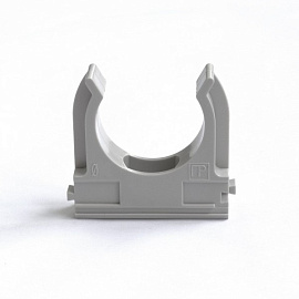 Держатель труб с защелкой д.20мм Полистирол серый PR.02720 Промрукав Держатель труб с защелкой д.20мм Полистирол серый PR.02720 Промрукав