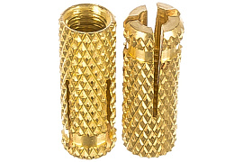 Анкер латунный забивной "цанга"  М6  A-BA 6 КМП Анкер латунный забивной "цанга"  М6  A-BA 6 КМП