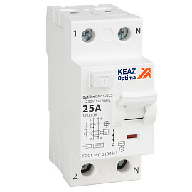 Выключатель дифференциального тока ВДТ (УЗО) без защиты от сверхтоков OptiDin DM63-2240-AC-4,5-УХЛ4 (2P, 40, 30mA) 343889 КЭАЗ Выключатель дифференциального тока ВДТ (УЗО) без защиты от сверхтоков OptiDin DM63-2240-AC-4,5-УХЛ4 (2P, 40, 30mA) 343889 КЭАЗ