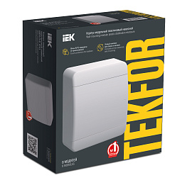 Бокс пластиковый ЩРН-П- 8 IP41 навесной TEKFOR бел. дверь 240х218х102 TF5-KP13-N-08-41-K01-K01 /уп.4шт/ IEK Бокс пластиковый ЩРН-П- 8 IP41 навесной TEKFOR бел. дверь 240х218х102 TF5-KP13-N-08-41-K01-K01 /уп.4шт/ IEK