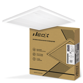 Светильник светодиодный ДВО/ДПО 36Вт ДВО-02-3665-ПРИЗМА 6500К 3800 Лм 595х595х19 IP40 4690612038179 NEOX Светильник светодиодный ДВО/ДПО 36Вт ДВО-02-3665-ПРИЗМА 6500К 3800 Лм 595х595х19 IP40 4690612038179 NEOX