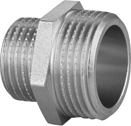 Ниппель латунный переходной 1/2"х3/8" Ниппель латунный переходной 1/2"х3/8"