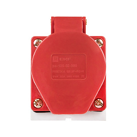 Розетка кабельная силовая стационарная наружная 125 3Р+РЕ+N 32А 380В IP44 (ps-125-32-380) EKF Розетка кабельная силовая стационарная наружная 125 3Р+РЕ+N 32А 380В IP44 (ps-125-32-380) EKF