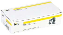 Клемма зажимная 2-4 мм.кв* (JXB-35) (ЗНИ-4 мм2) СИНИЙ (НОЛЬ) (YZN10-004-K07) IEK Клемма зажимная 2-4 мм.кв* (JXB-35) (ЗНИ-4 мм2) СИНИЙ (НОЛЬ) (YZN10-004-K07) IEK