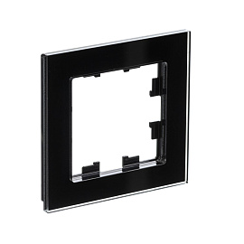 Рамка для розеток и выключателей 1 пост Atlasdesign Nature стекло черный ATN321001 Systeme Electric Рамка для розеток и выключателей 1 пост Atlasdesign Nature стекло черный ATN321001 Systeme Electric
