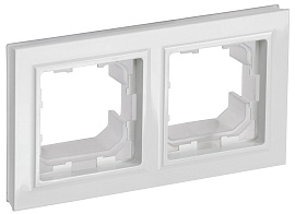 Рамка 2-местная IP44 РУ-2-БрБ-44 белый BR-M22-44-K01 BRITE  IEK Рамка 2-местная IP44 РУ-2-БрБ-44 белый BR-M22-44-K01 BRITE  IEK