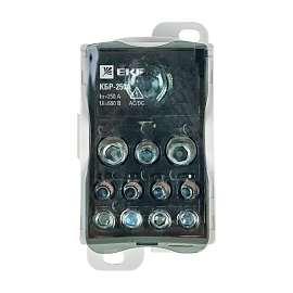 Блок распределительный (КРОСС) крепеж на монтажную панель и DIN рейку  КБР-250 A (plc-kbr250) EKF Блок распределительный (КРОСС) крепеж на монтажную панель и DIN рейку  КБР-250 A (plc-kbr250) EKF