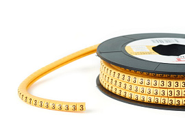 Маркер МК0- 1,5mm символ ''3''  (1000шт/упак) 084-08-04 HLT Маркер МК0- 1,5mm символ ''3''  (1000шт/упак) 084-08-04 HLT