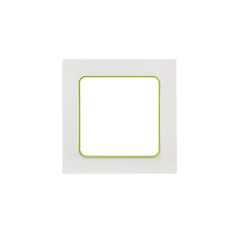 Рамка для розеток и выключателей 1 пост Стокгольм белый с линией цвета зеленый EXM-G-302-20 EKF PROxima Рамка для розеток и выключателей 1 пост Стокгольм белый с линией цвета зеленый EXM-G-302-20 EKF PROxima