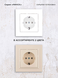 Розетка одинарная Минск скрытой установки с заземлением со шторками 16А в сборе белый ERR16-028-100 EKF Розетка одинарная Минск скрытой установки с заземлением со шторками 16А в сборе белый ERR16-028-100 EKF