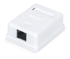 Розетка компьютерная RJ-45 категория 5e неэкранированная одинарная внешняя Dual IDC белый WRline WR-WS-8P8C-C5E-1 Розетка компьютерная RJ-45 категория 5e неэкранированная одинарная внешняя Dual IDC белый WRline WR-WS-8P8C-C5E-1