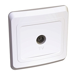 Розетка телевизионная TV ЭТЮД скрытой установки 0.7dB белый TVC-002B Schneider Electric Розетка телевизионная TV ЭТЮД скрытой установки 0.7dB белый TVC-002B Schneider Electric