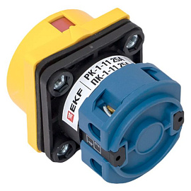 Переключатель кулачковый ПК-1-11 25А 1P "0-1" с блокировкой IP65 PROxima pk-1-11-25-a65 EKF Переключатель кулачковый ПК-1-11 25А 1P "0-1" с блокировкой IP65 PROxima pk-1-11-25-a65 EKF