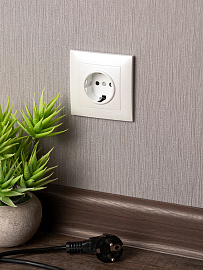 Лицевая панель для розетки одинарной Валенсия с заземлением со шторками 16А жемчуг ESR16-L-028-50 EKF PROxima Лицевая панель для розетки одинарной Валенсия с заземлением со шторками 16А жемчуг ESR16-L-028-50 EKF PROxima