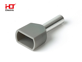 Наконечник НШВИ(2)  2.5-10 штыревой втулочный изолированный двойной серый (уп./100 шт) 084-04-58/084-04-058 HLT Наконечник НШВИ(2)  2.5-10 штыревой втулочный изолированный двойной серый (уп./100 шт) 084-04-58/084-04-058 HLT