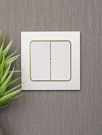 Рамка для розеток и выключателей 1 пост Стокгольм белый с линией цвета зеленый EXM-G-302-20 EKF PROxima Рамка для розеток и выключателей 1 пост Стокгольм белый с линией цвета зеленый EXM-G-302-20 EKF PROxima