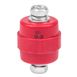 Изолятор шинный (силовой) SM 30 380А 8кВ с болтом plc-sm-30 EKF Изолятор шинный (силовой) SM 30 380А 8кВ с болтом plc-sm-30 EKF