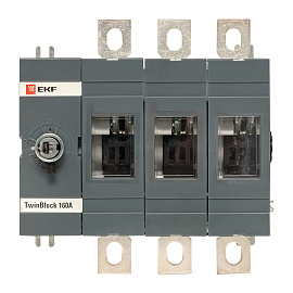 Рубильник 160A 3P без рукоятки управления TwinBlock tb-s-160-3p EKF Рубильник 160A 3P без рукоятки управления TwinBlock tb-s-160-3p EKF