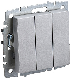 Выключатель 3-кл алюминий мех-м BRITE ВС10-3-0-БрА BR-V30-0-10-K47 IEK Выключатель 3-кл алюминий мех-м BRITE ВС10-3-0-БрА BR-V30-0-10-K47 IEK
