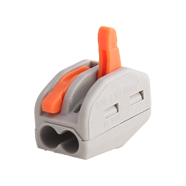 Клемма СМК 2 проводника 0,2-4 мм.кв 222-412 с рычагом NVO303020100001 Turmalion Клемма СМК 2 проводника 0,2-4 мм.кв 222-412 с рычагом NVO303020100001 Turmalion