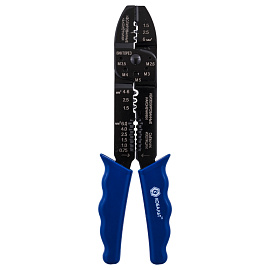 Пресс-клещи (электропассатижи) 0.8-2.6 мм, обжим наконечников, кусачки, винторез, 230 мм  КОБАЛЬТ 246-449 Пресс-клещи (электропассатижи) 0.8-2.6 мм, обжим наконечников, кусачки, винторез, 230 мм  КОБАЛЬТ 246-449