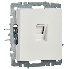 Розетка компьютерная RJ45 кат.6 РК11-БрБ белый BR-K10-2-K01 BRITE  IEK Розетка компьютерная RJ45 кат.6 РК11-БрБ белый BR-K10-2-K01 BRITE  IEK