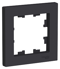 Рамка для розеток и выключателей 1 пост Atlasdesign карбон ATN001001 Systeme Electric Рамка для розеток и выключателей 1 пост Atlasdesign карбон ATN001001 Systeme Electric