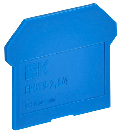 Заглушка для CTS 2,5/4мм2 синяя IEK YCT10-00-K07-002-ZGL Заглушка для CTS 2,5/4мм2 синяя IEK YCT10-00-K07-002-ZGL