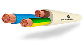 Провод ПВСУ 3х4 (2х4+1х4) Дмитровкабель Провод ПВСУ 3х4 (2х4+1х4) Дмитровкабель