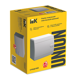 Бокс пластиковый ЩРН-П- 6 IP41 навесной UNION Compact бел. дв. 150х182х103 UIC-KP13-N-06-41-K01 /уп.8шт/ IEK Бокс пластиковый ЩРН-П- 6 IP41 навесной UNION Compact бел. дв. 150х182х103 UIC-KP13-N-06-41-K01 /уп.8шт/ IEK
