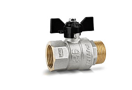 Кран шаровой латунный для воды Ду20мм 3/4" ВР/НР бабочка LD Pride 47.20.В-Н.Б Кран шаровой латунный для воды Ду20мм 3/4" ВР/НР бабочка LD Pride 47.20.В-Н.Б